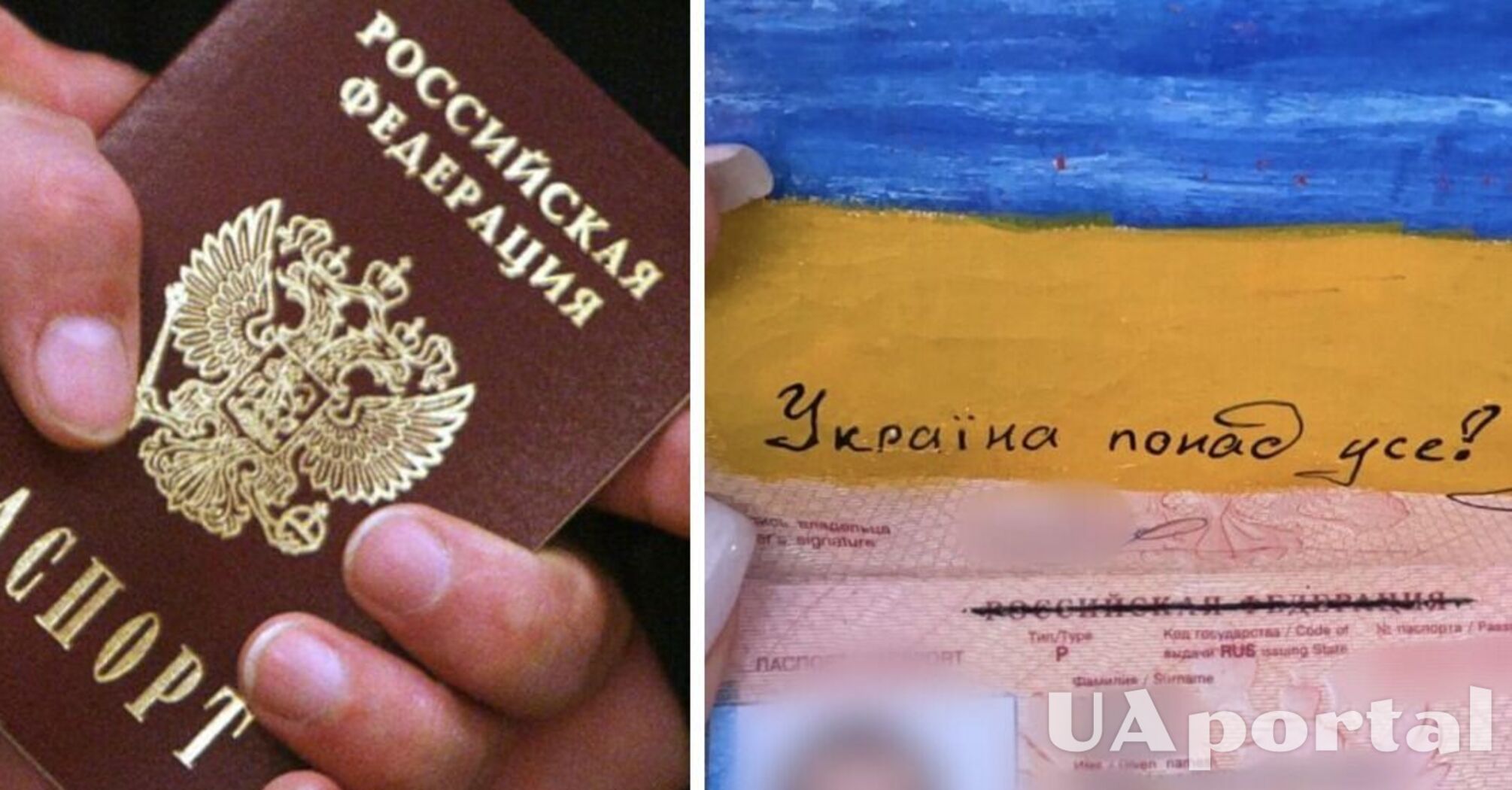 Разрисовал паспорт и обозвал путина: в Украине задержали россиянина, который не хотел возвращаться домой (фото)