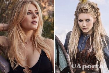 Кэтрин Винник в жизни и в сериале 'Викинги'