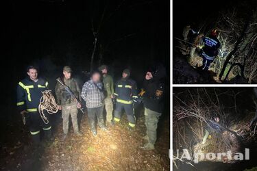 На Закарпатті ухилянт, намагаючися втекти до Румунії, зірвався в десятиметрове урвище (відео)