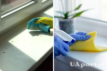 Как очистить пожелтевшие подоконники