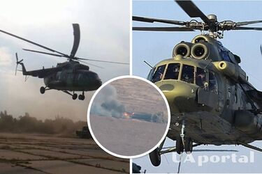 Żołnierze Brygady Siczesawskiej zestrzelili rosyjski śmigłowiec Mi-8 (wideo)