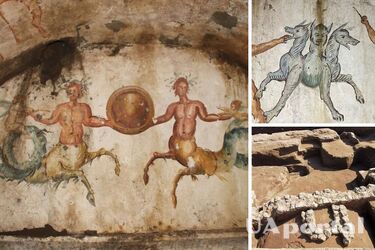 В Італії знайшли запечатану гробницю із зображенням Цербера, який охороняє підземний світ (фото)