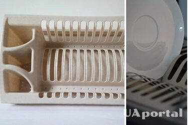 Как очистить металлическую и пластиковую сушилку для посуды