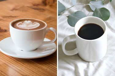 Comparison of coffee and chicory