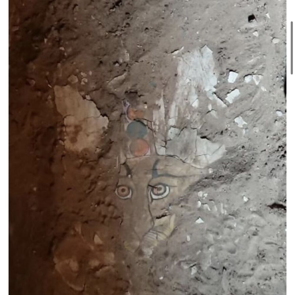 В Египте обнаружили фрагменты саркофага с изображением леопарда 7 века до н.э. (фото)