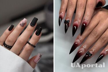 Bats and a coloured french manicure : four ideas for Halloween 2023 nail art