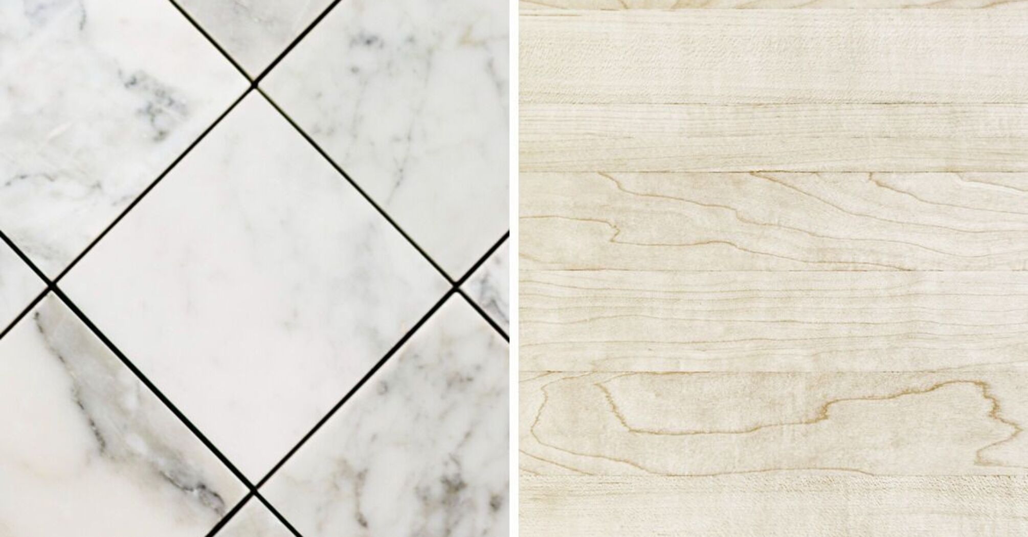 Comparison of laminate and tiles