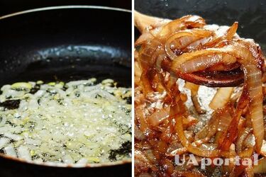 Как жарить лук с добавками