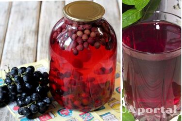 Як зробити виноградний компот на зиму