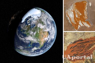 Космическая станция показала снимки 'кровавых озер' на Земле (фото)