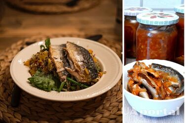 Как сделать рыбную консерву из салаки с овощами на зиму