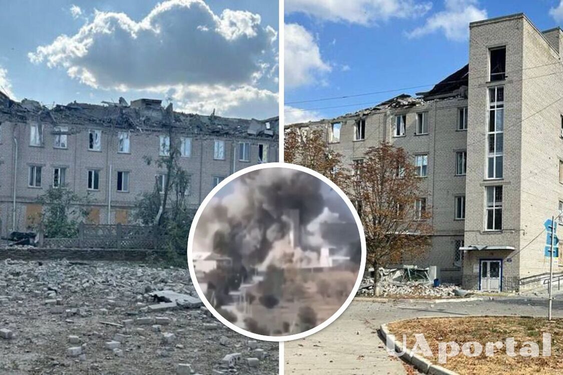 россияне прямым попаданием разрушили больницу на Херсонщине (фото и видео)
