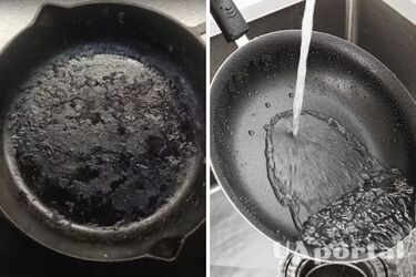 How to clean a pan with household soap