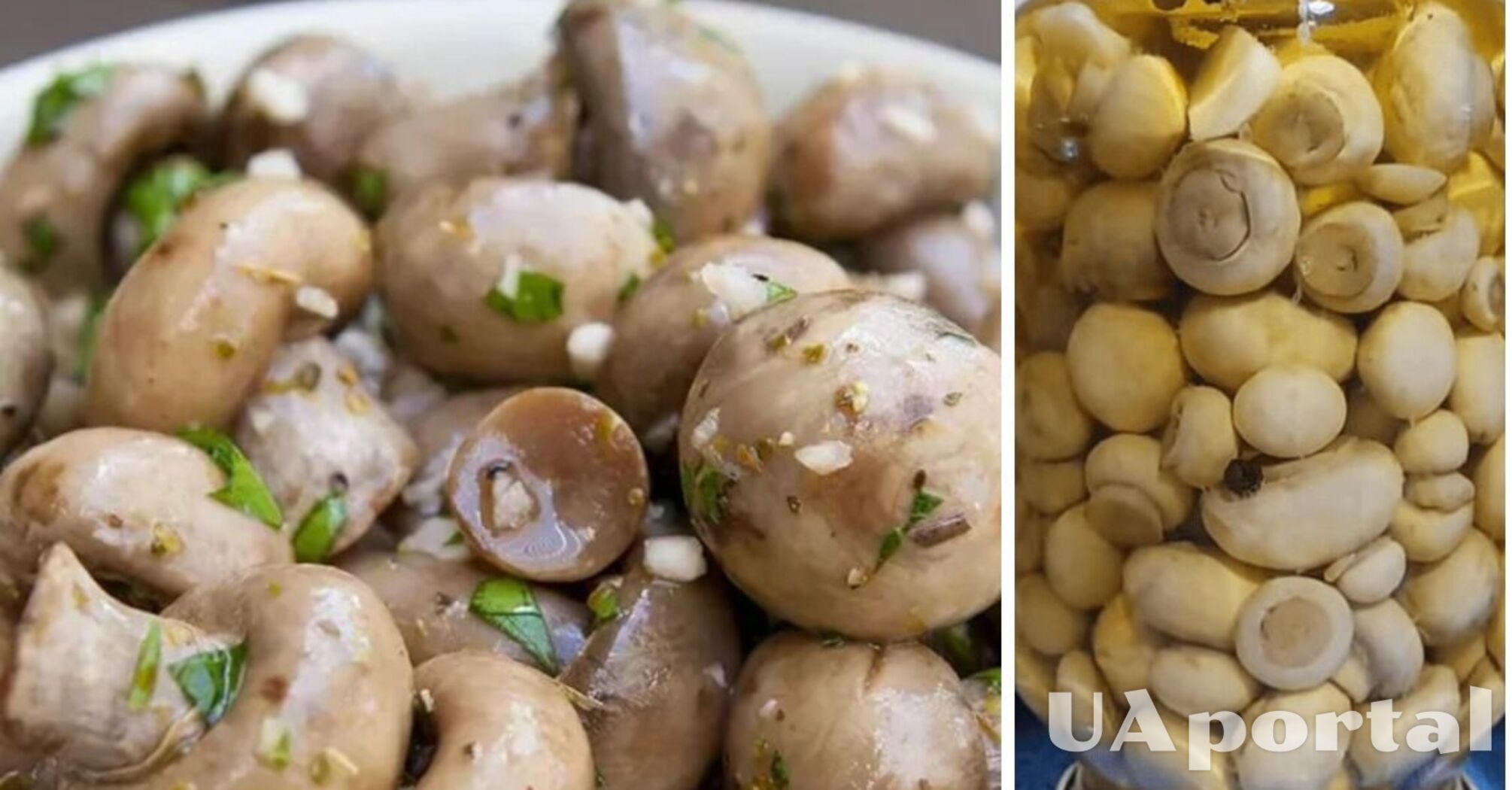 Шампиньоны, маринованные с луком