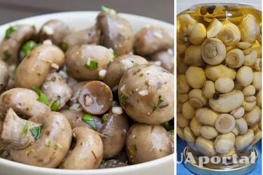 Як замаринувати печериці на зиму
