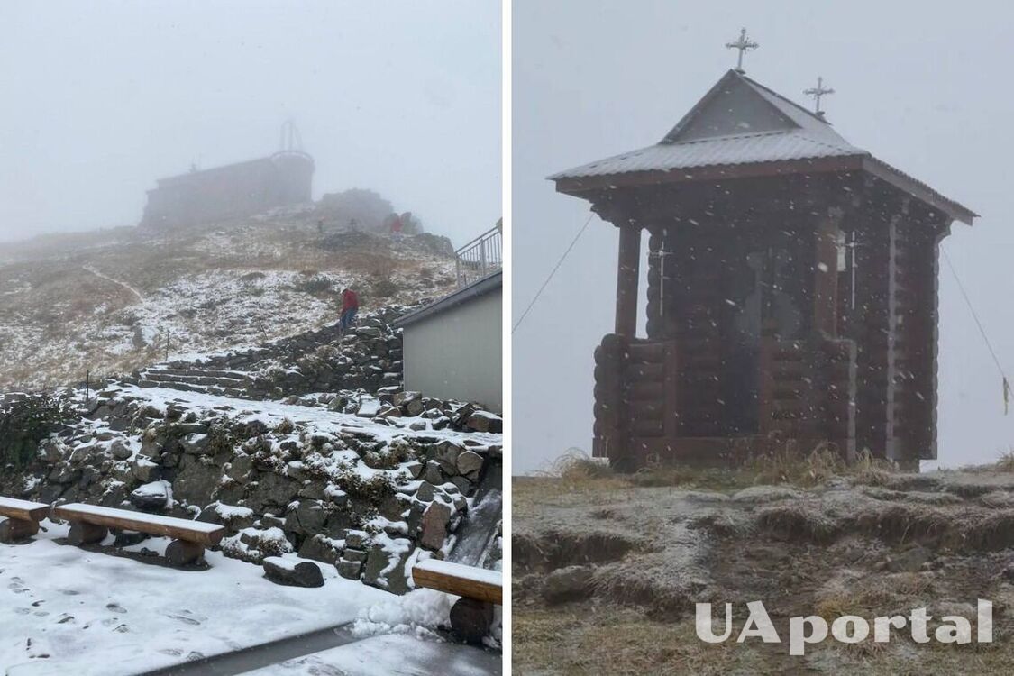 Перший сніг вже випав в Україні : синоптики обіцяють, що скоро потеплішає (фото та відео)