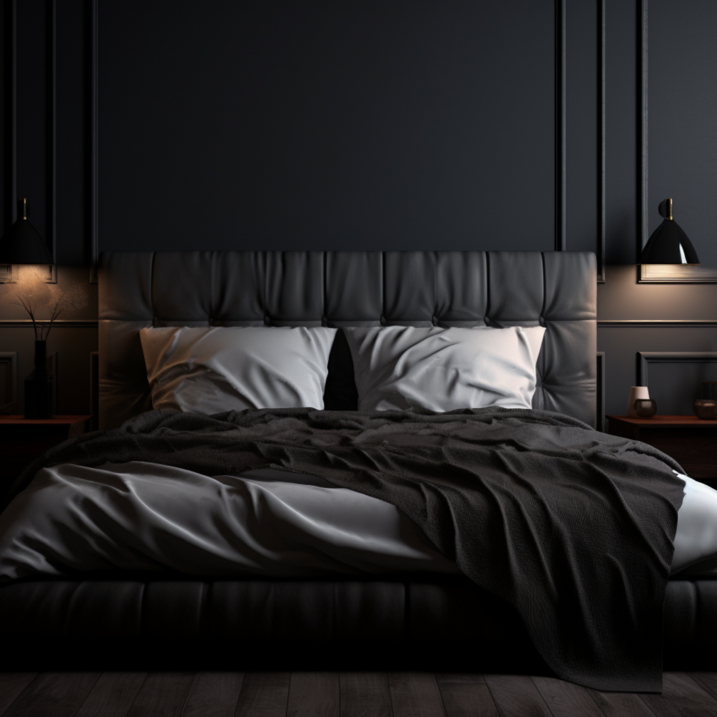 Plusy i minusy ciemnych kolorów w sypialni: jaki projekt wybrać