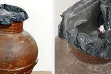 A museum in Iran used a 2,600-year-old clay pot instead of a trash can (photo)