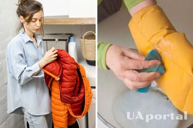 How to remove stains on a down jacket without washing