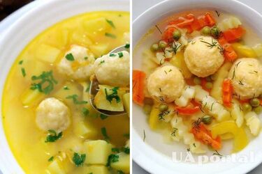Even kids will eat it: recipe for soup with cheese balls