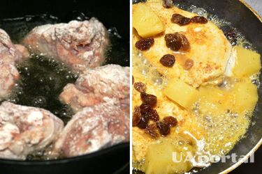 Что за белая пена выходит из курицы во время жарки