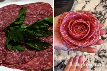 Блоггерша показала, как сделать колбасные цветы для мясной доски на праздники (видео)