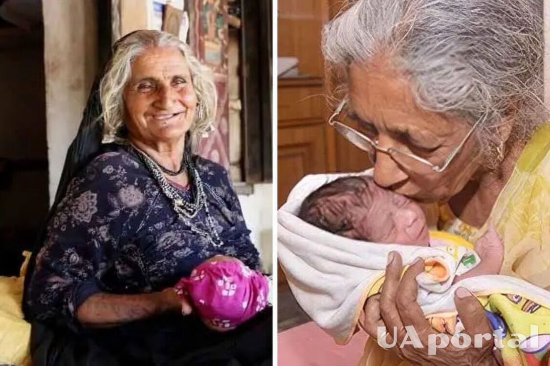 Жінка в Індії народила першу дитину у 70 років (фото)