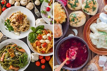 Сравнение итальянской и украинской кухни