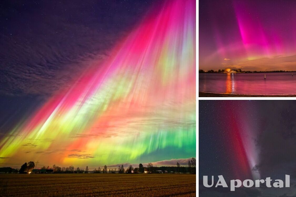 Powerful magnetic storm covered the Earth, causing the aurora borealis to appear on different continents (photo)