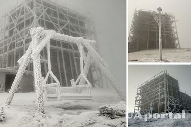 Мінус 5 градусів та сніг: на високогір'я Карпат прийшла зима (фото)