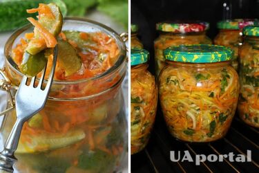 Как сделать салат из огурцов и кабачков на зиму