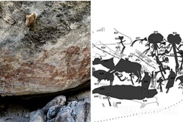 У Танзанії виявили наскельні малюнки із зображеннями моторошних істот віком 40 тисяч років 