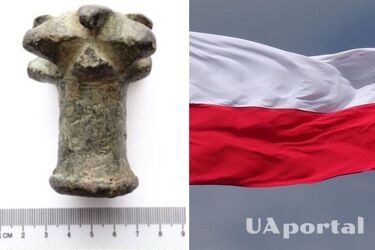 In Poland, a 12-year-old boy found the head of a medieval mace on a construction site (photo)