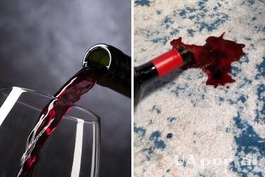 Blogger shows how easy it is to remove wine stains from carpet