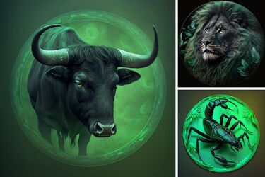 Телец, Лев и Скорпион