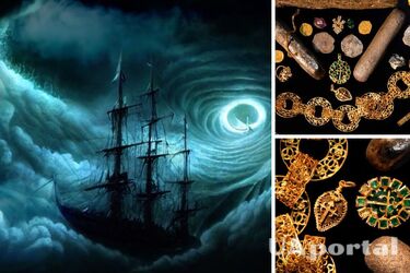 Wreckage of a sunken ship with treasure found in Bahamian waters (photo)