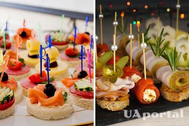 Як приготувати прості закуски на шпажках