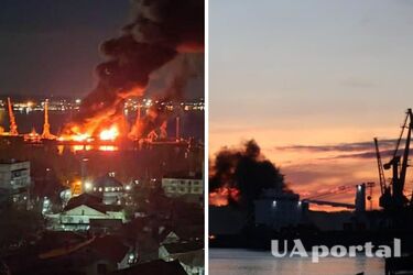 Novocherkassk ship with cargo destroyed in occupied Feodosia: details (photos, video)