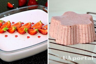 Как сделать суфле из клубничного пюре.