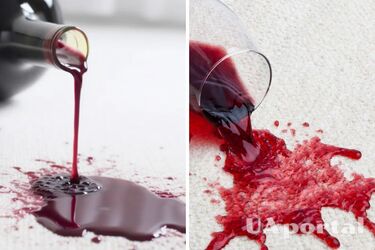 How to remove a red wine stain from a carpet