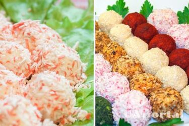 Як зробити кульки з крабових паличок та яєць