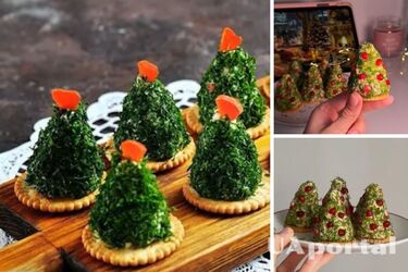 Їстівні новорічні ялиночки до святкового столу: приготуйте швидко та просто (відео)