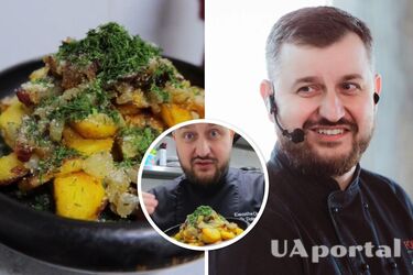 Непревзойденный жареный картофель с чесноком и луком 'как у бабушки': видео-рецепт