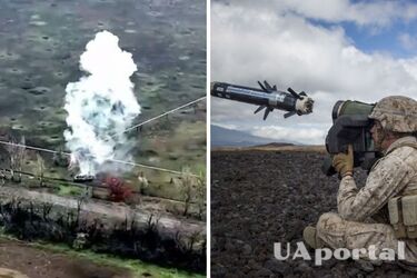 Бойцы Нацгвардии из Javelin за минуту уничтожили вражеский танк и БМП в Донецкой области (видео от первого лица)