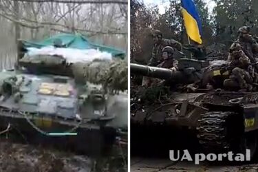 Украинские военные показали трофейный танк Т-72