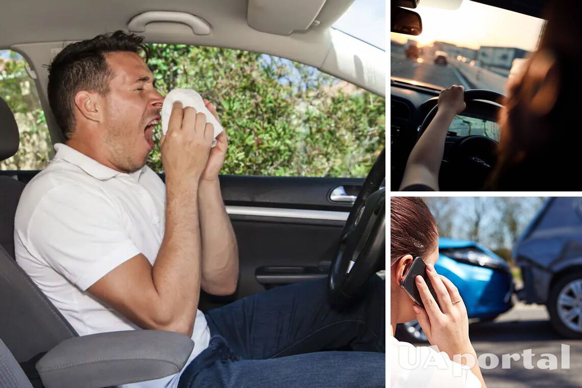 Как правильно чихать за рулем