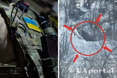 Украинские защитники уничтожили позицию оккупантов дроном-камикадзе (видео)