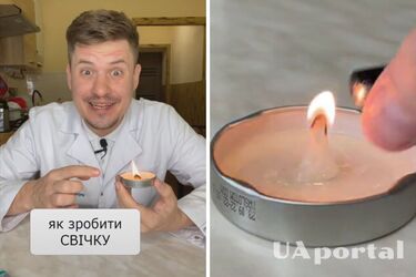 Как сделать бюджетную свечу из масла и ватных дисков
