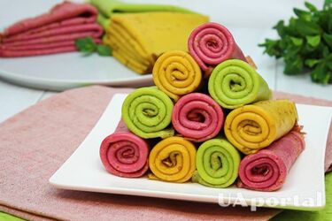 Кольорові млинці на Масляну: рецепт, який здивує