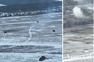 Бійці 5 штурмового полку показали відео, як їхні 'ведмедики' з танків винищують 'шкідників' біля Бахмута